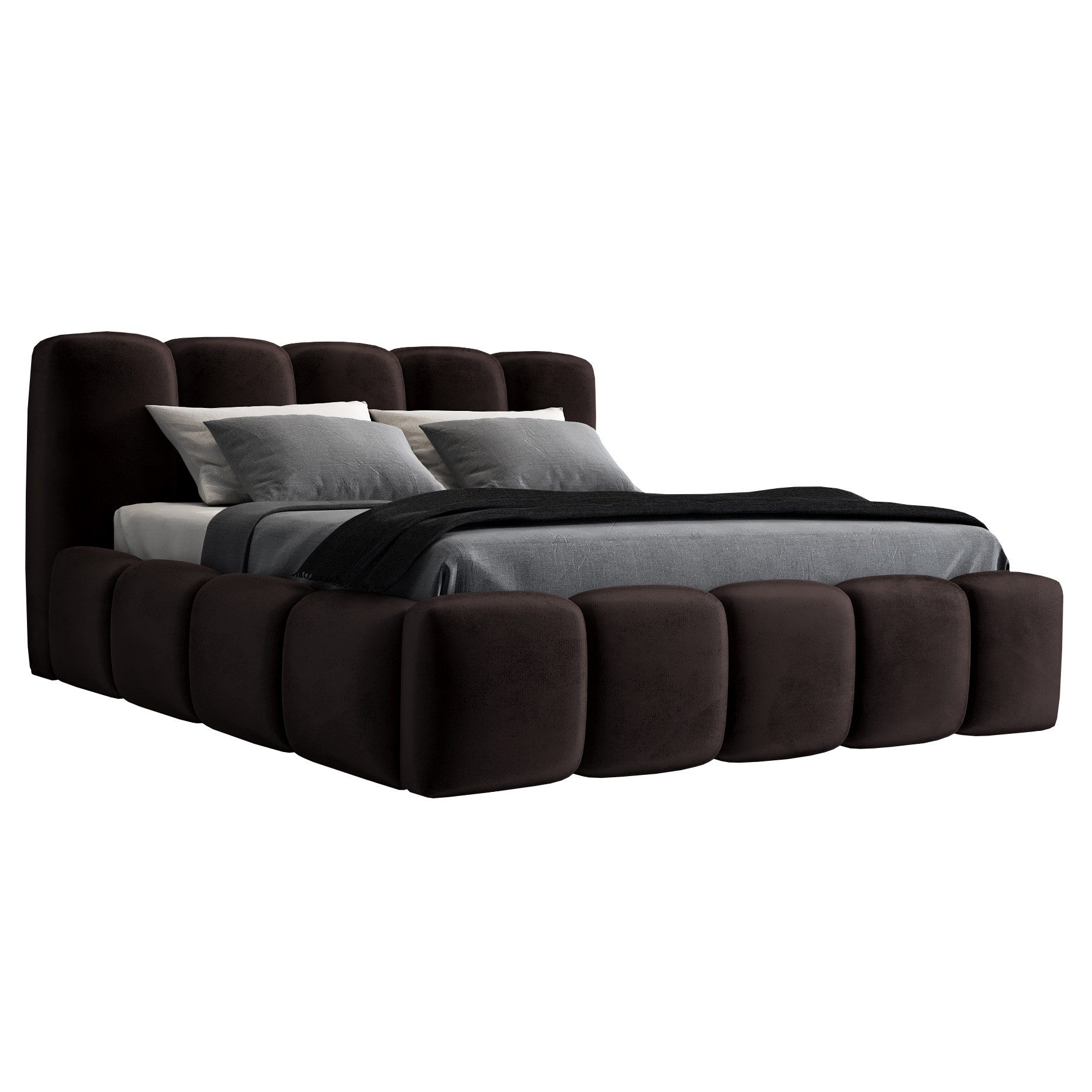 A&J MöbelLand GmbH Polsterbett SONIC-OM mit Bettkasten und Lattenrost (Bett günstig online kaufen