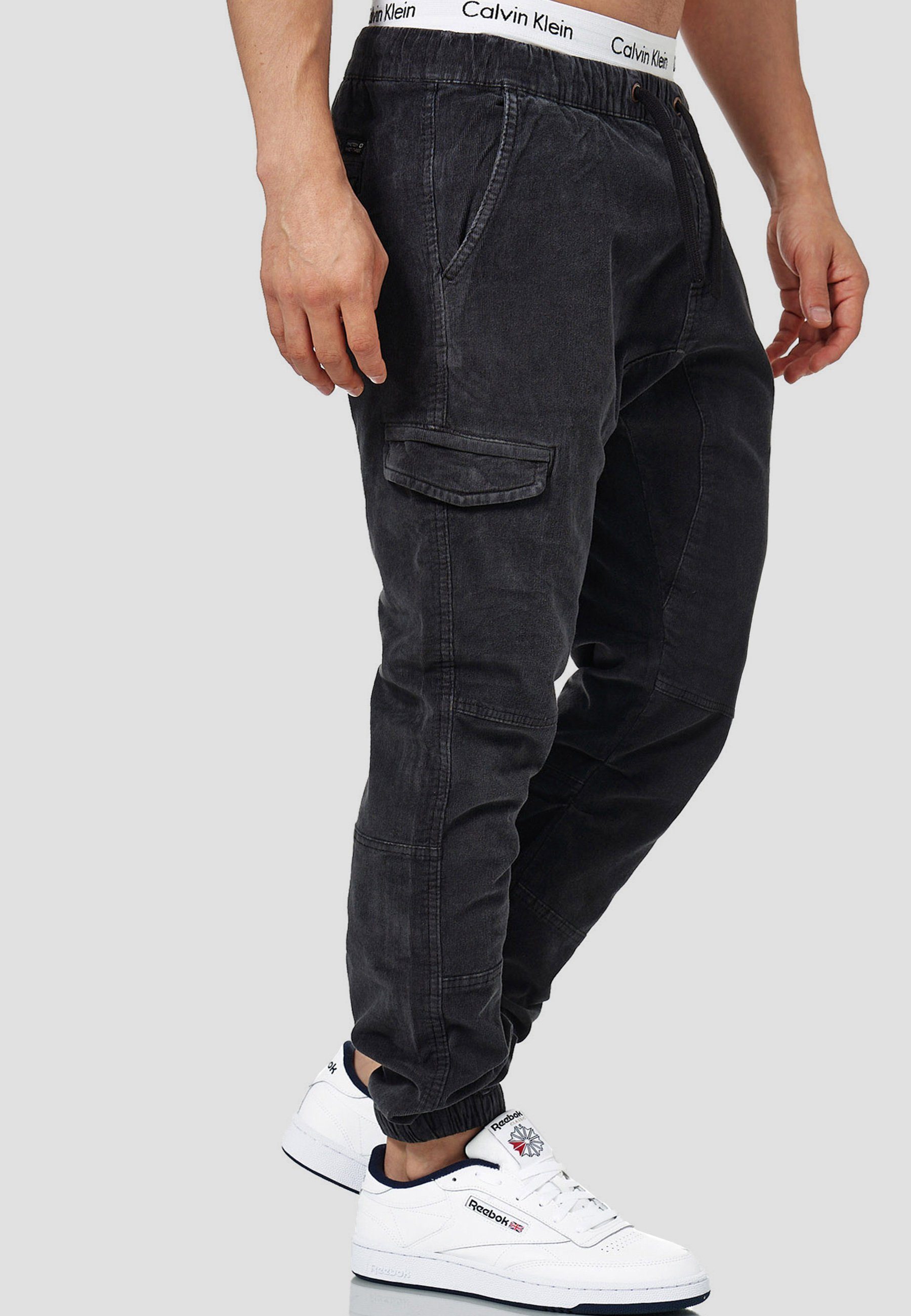 Indicode Cargohose Black Walker