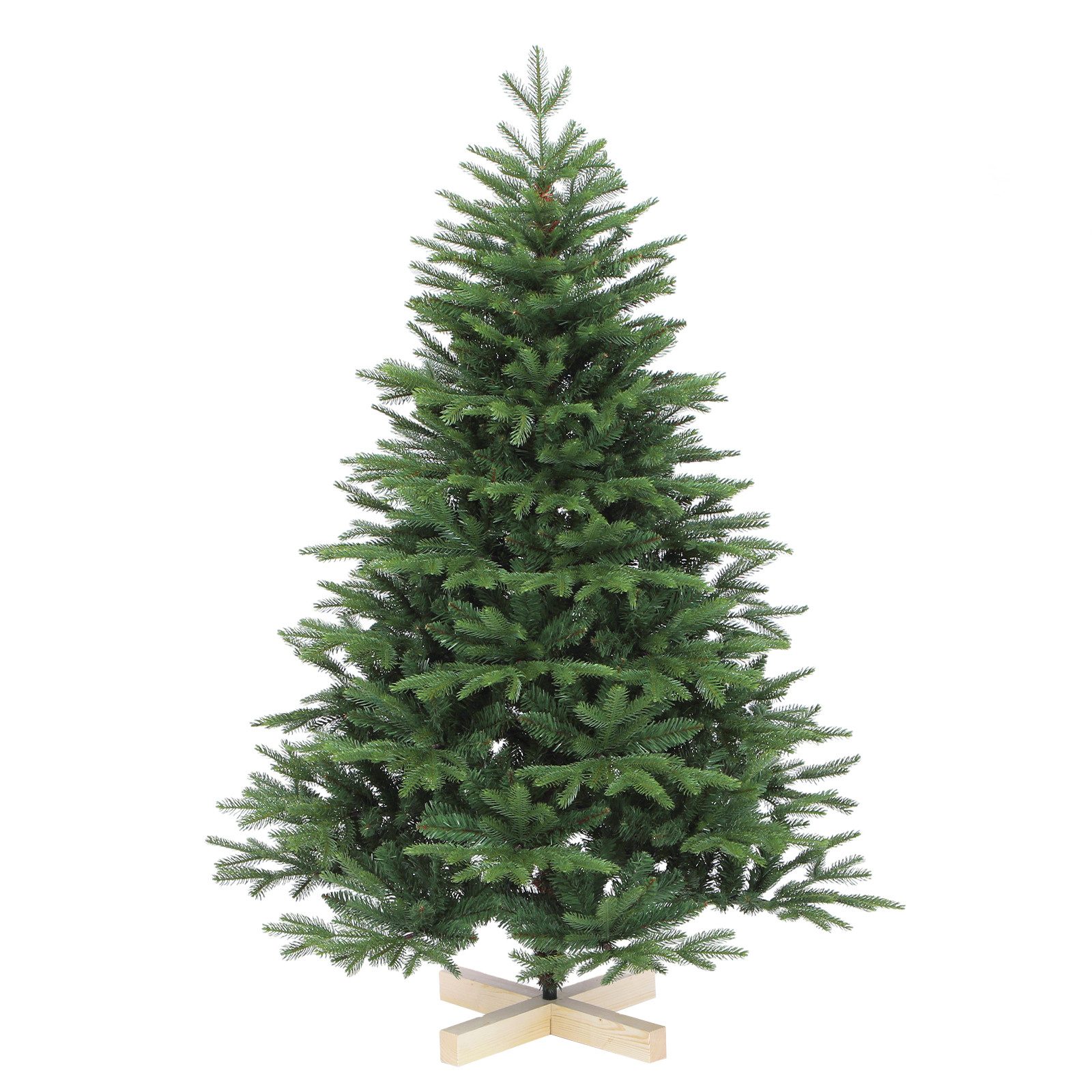 Künstlicher Weihnachtsbaum Weihnachtsbaum Künstlich Tannenbaum Christbaum mit Holzständer PE PVC