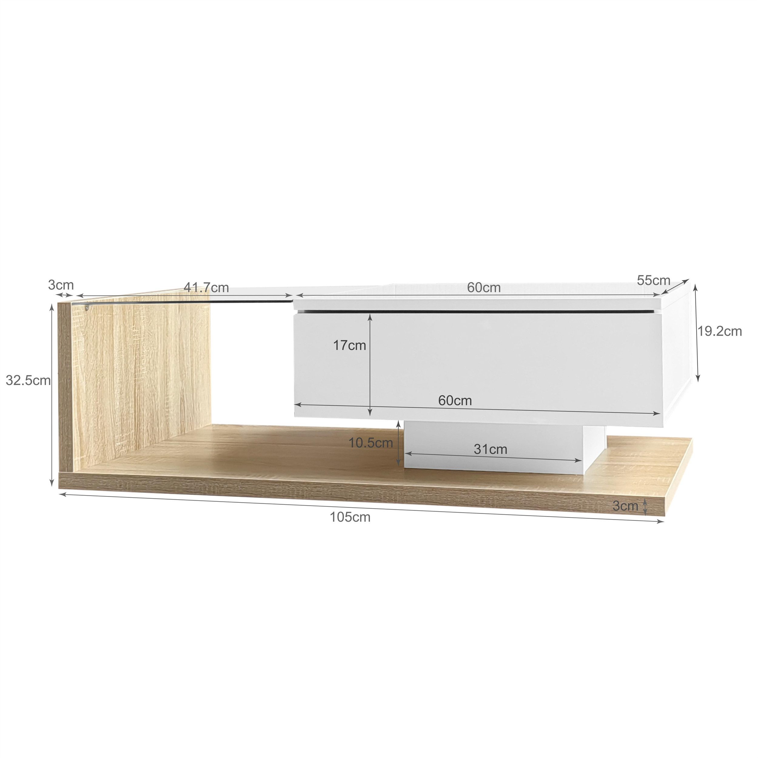 Celya Couchtisch Beistelltische, Couchtische mit Glas günstig online kaufen