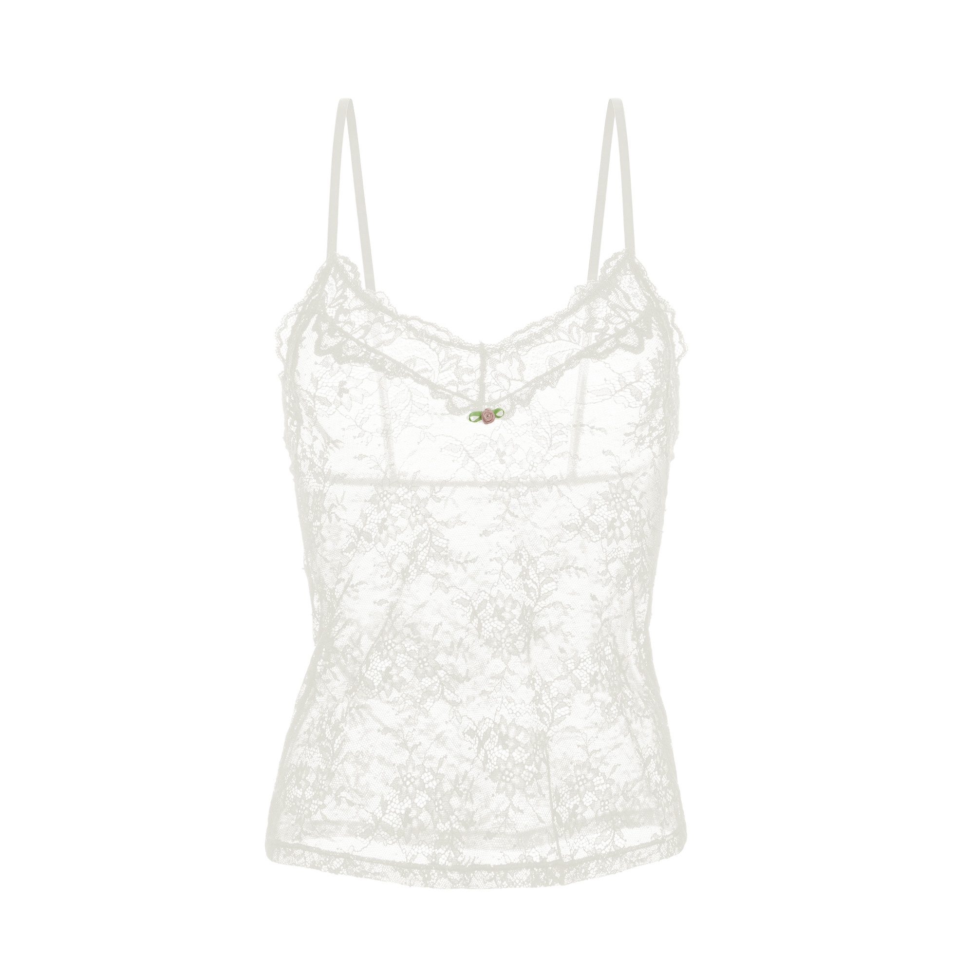 Dorina Unterhemd Origins durchgehende Spitze mit Spitzenbesatz