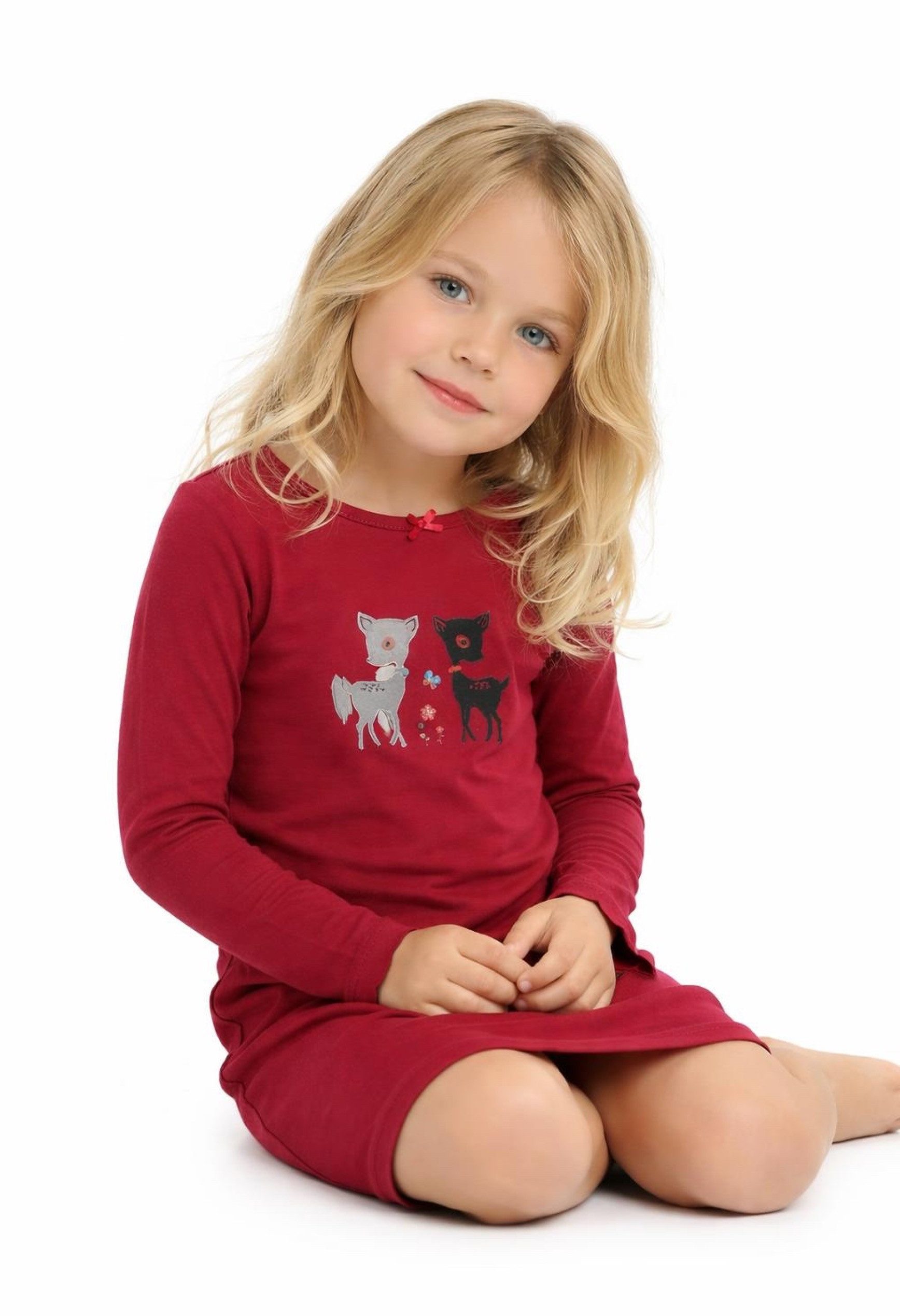 Moonline Shorty Kurzer Kinder Schlafanzug Shorty Pyjama Kurzarm Nachthemd 100 Baumwoll (Set, 2 tlg) kurze Form aus Baumwolle