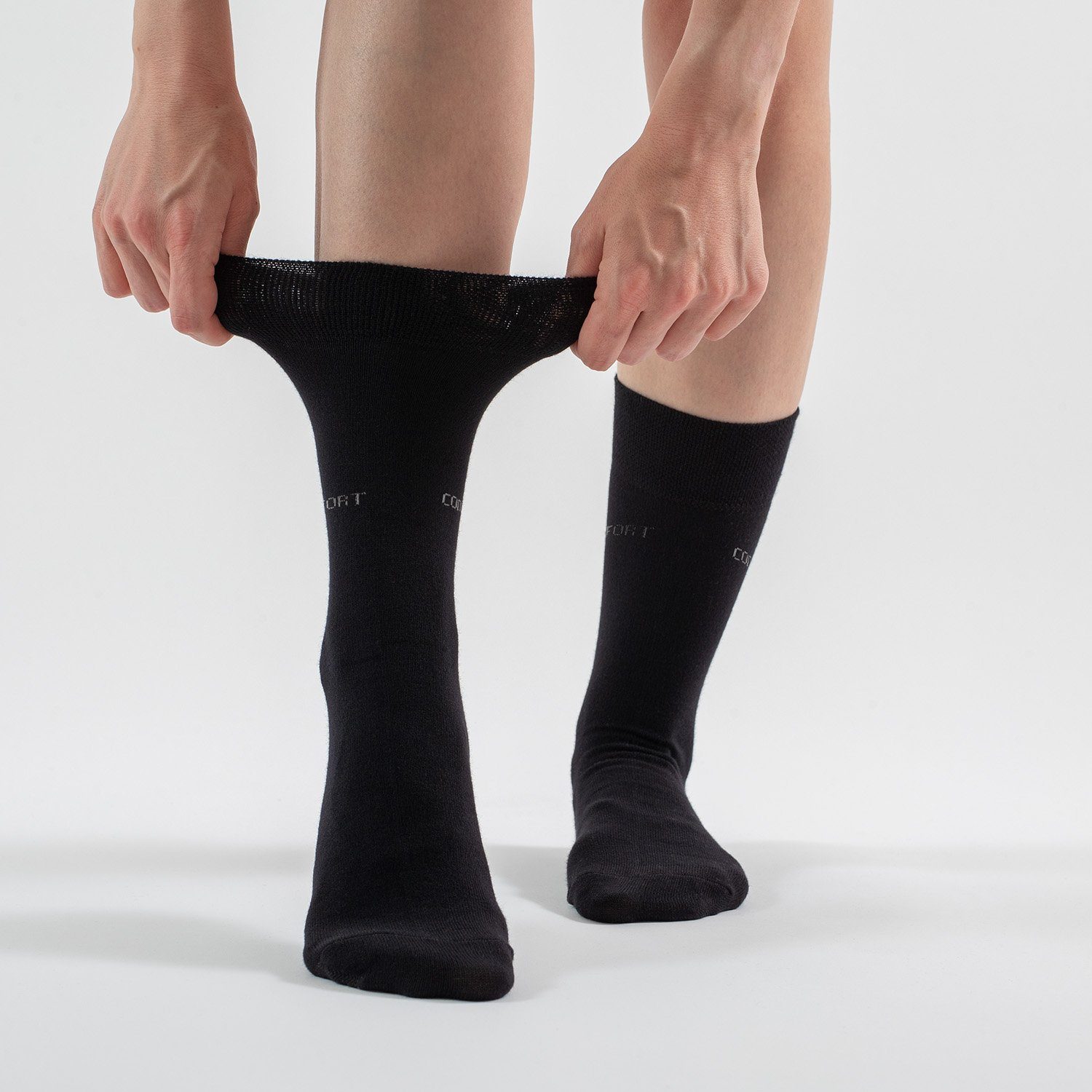 Gummibund Komfort Komfortsocken Gabi) Socken (Modell: Damen (6-Paar) ohne Pack OCCULTO Blk 6er