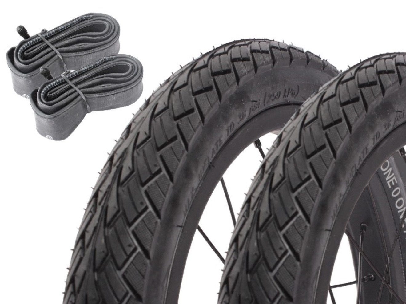 KHEbikes Fahrradreifen Fahrradreifen SET KUJO ONE 0 ONE A 14 Zoll x 1,75" + Schlauch AV, (1-tlg)