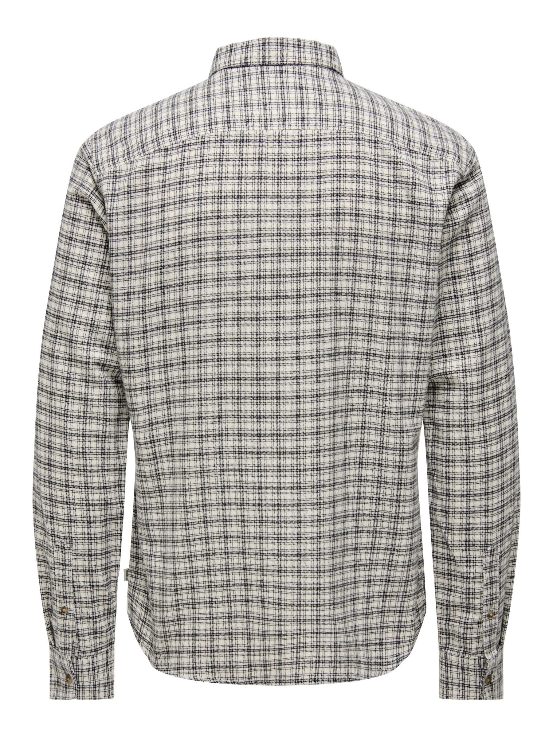 ONLY & SONS Langarmhemd Freizeit Karohemd günstig online kaufen