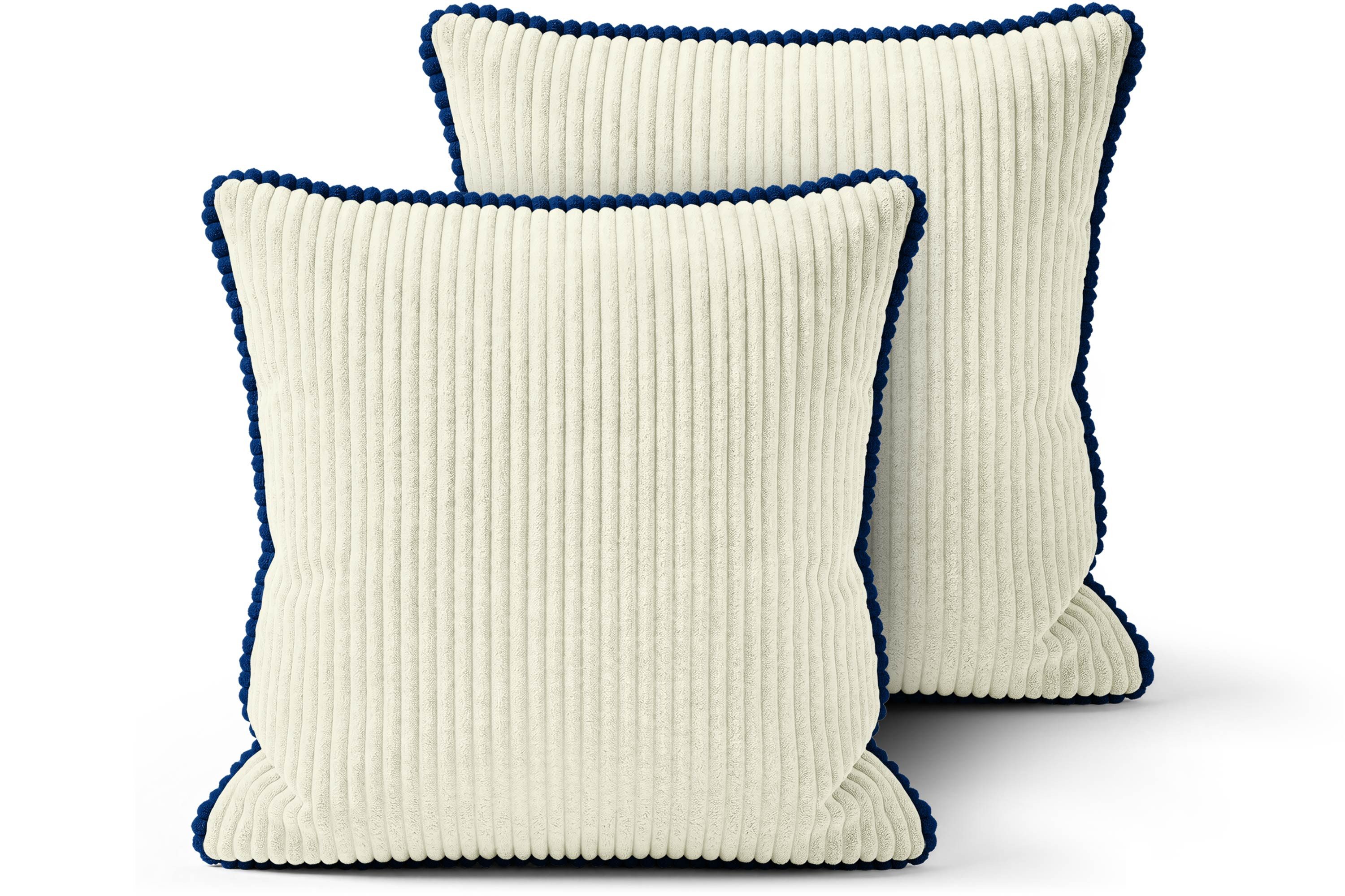 Amilian Dekokissen Sofakissen Couchkissen mit Füllung, 2er-Set, weich und formstabil
