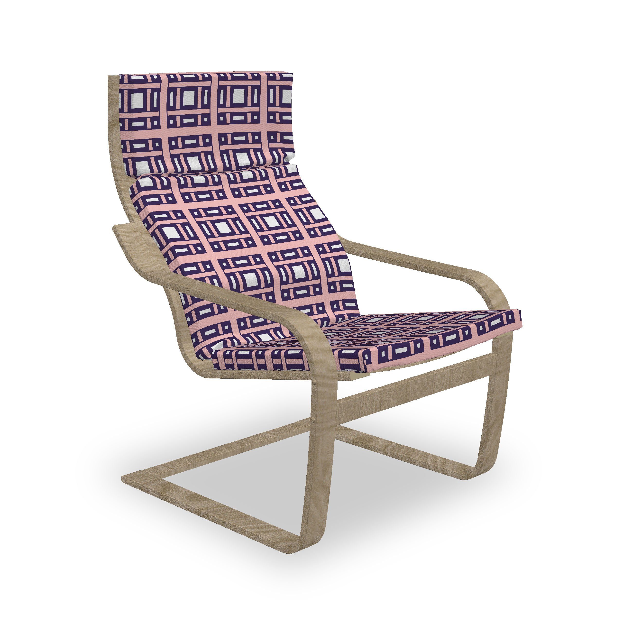 Abakuhaus Stuhlkissen Sitzkissen mit Stuhlkissen mit Hakenschlaufe und Reißverschluss, Geometrisch Rectangles mit Squares