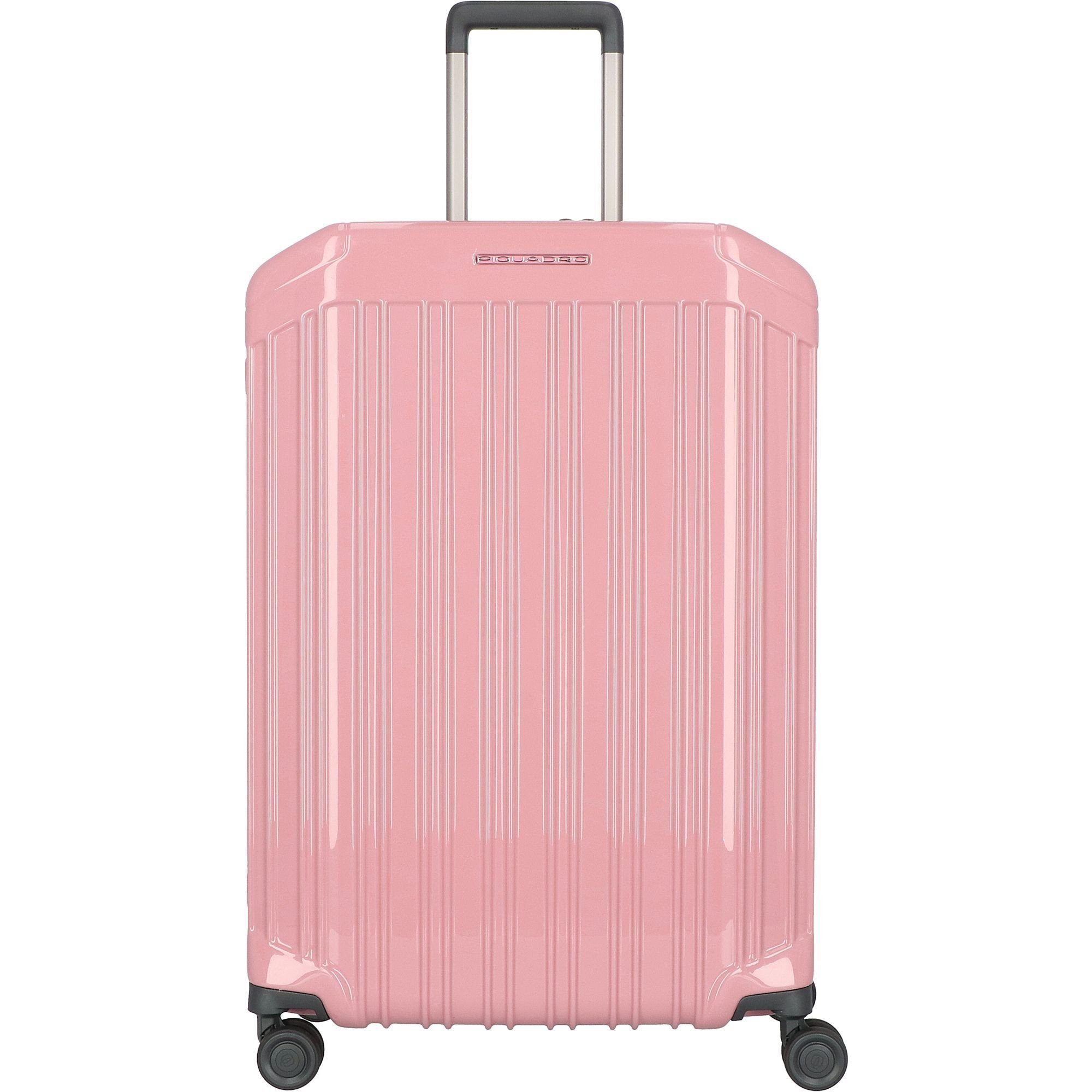 Piquadro Hartschalen-Trolley Polycarbonat 4 pink Rollen, PQ-Light,