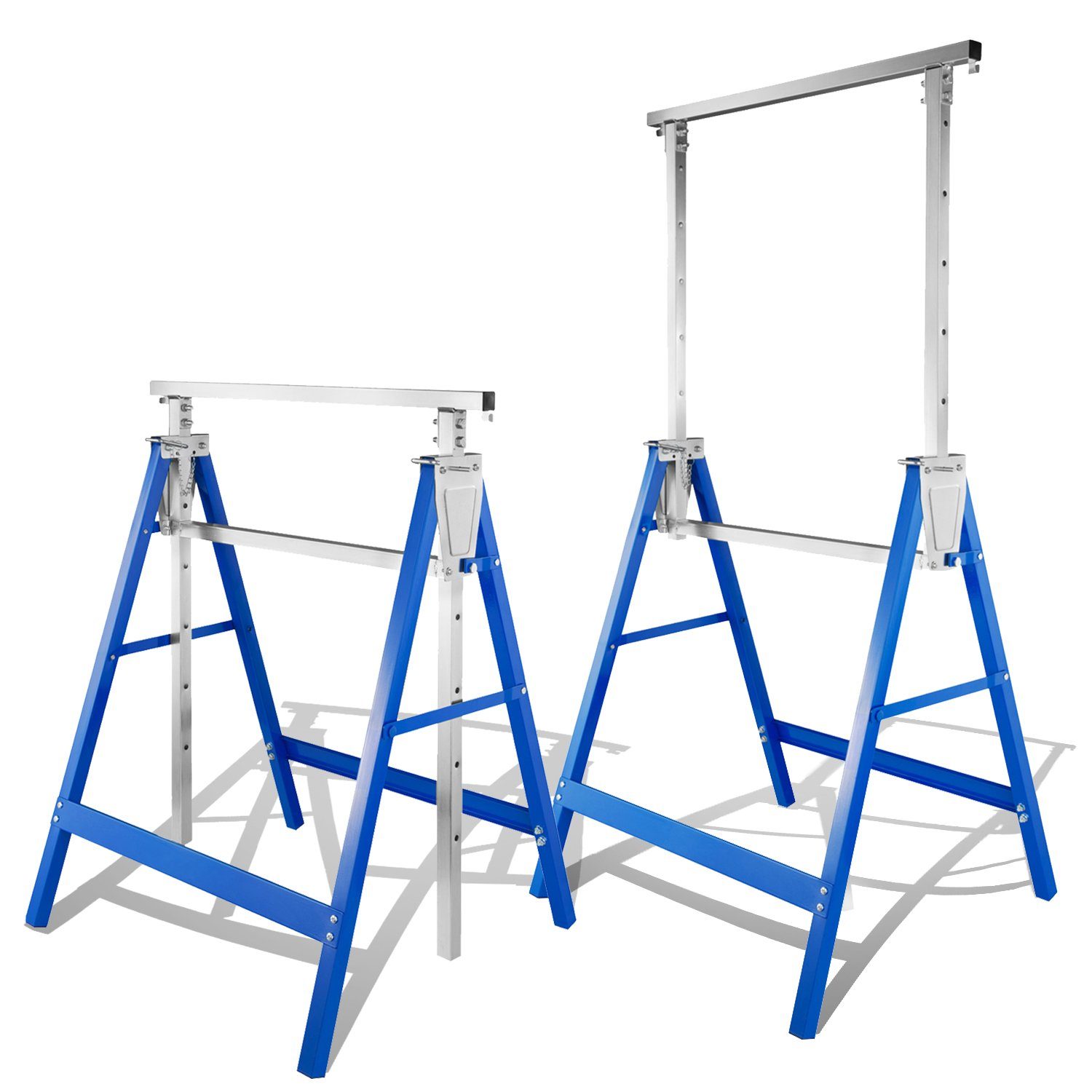 Clanmacy Klappbock Arbeitsbock 2er Set,Gerüstbock klappbar,7-fach höhenverstellbar, (2-St)