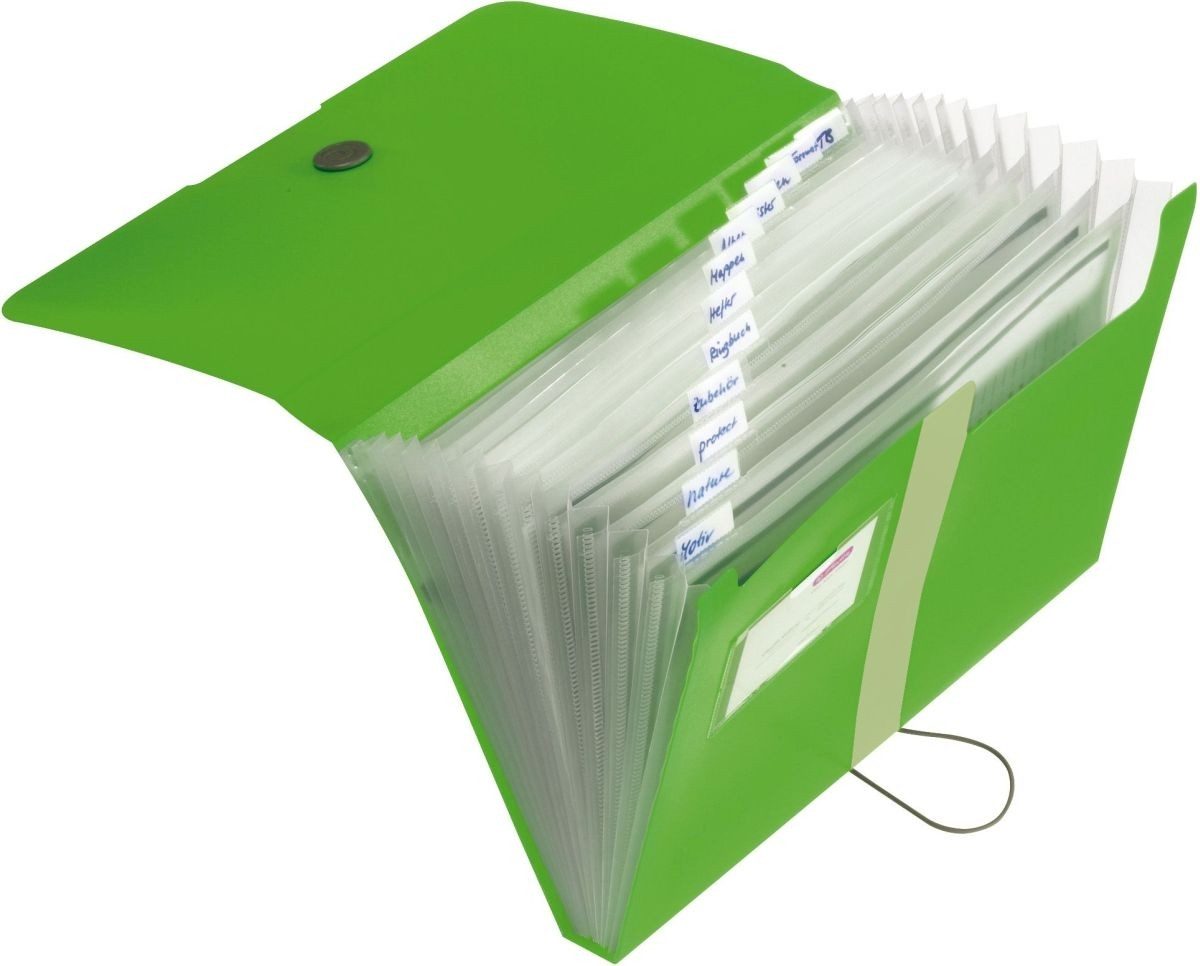 Herlitz Fächermappe Fächermappe A4 PP 12 Fächer apfel to go günstig online kaufen