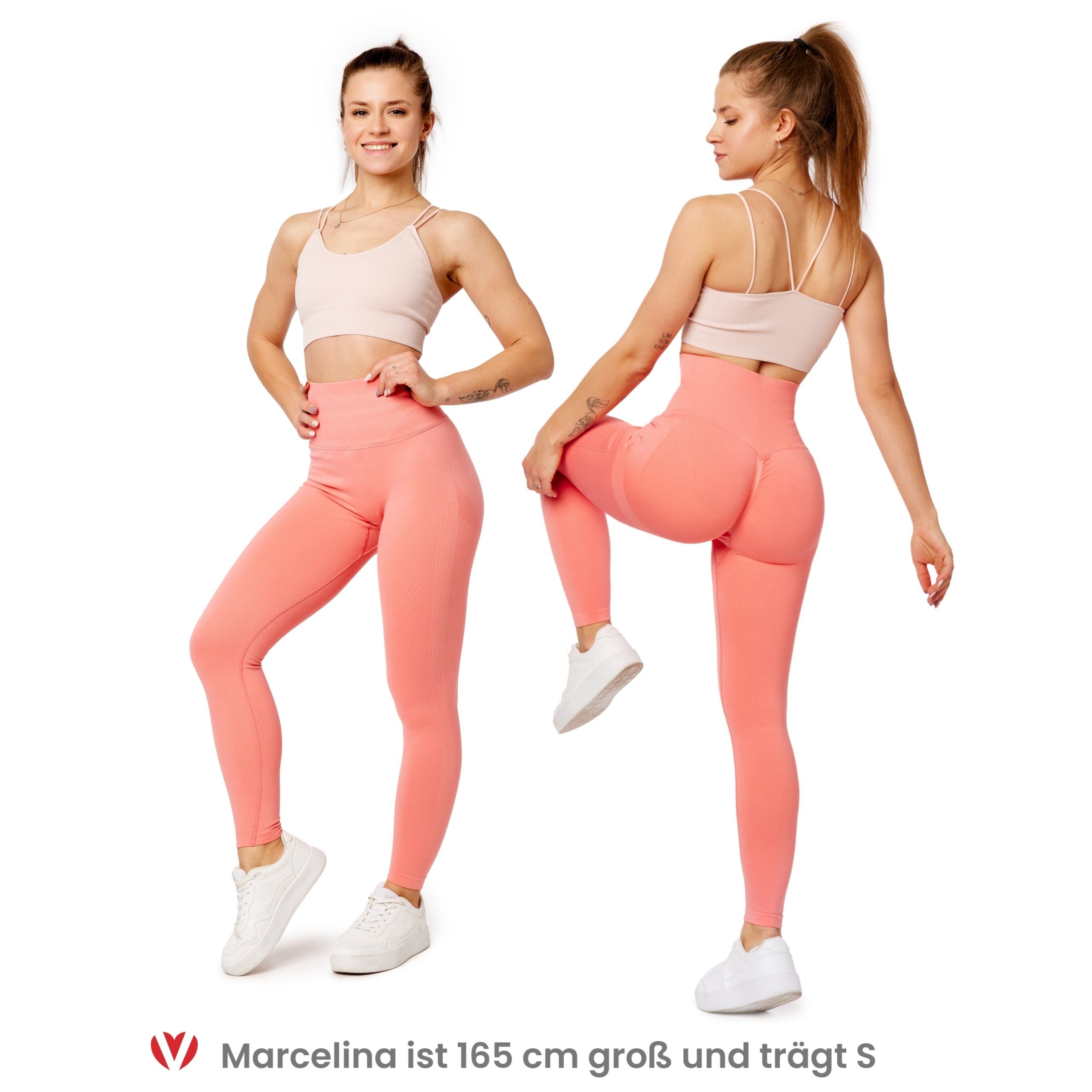 Bellivalini Leggings Damen High Waist Push Up Scrunch BLV50-255 (1-tlg) fig günstig online kaufen