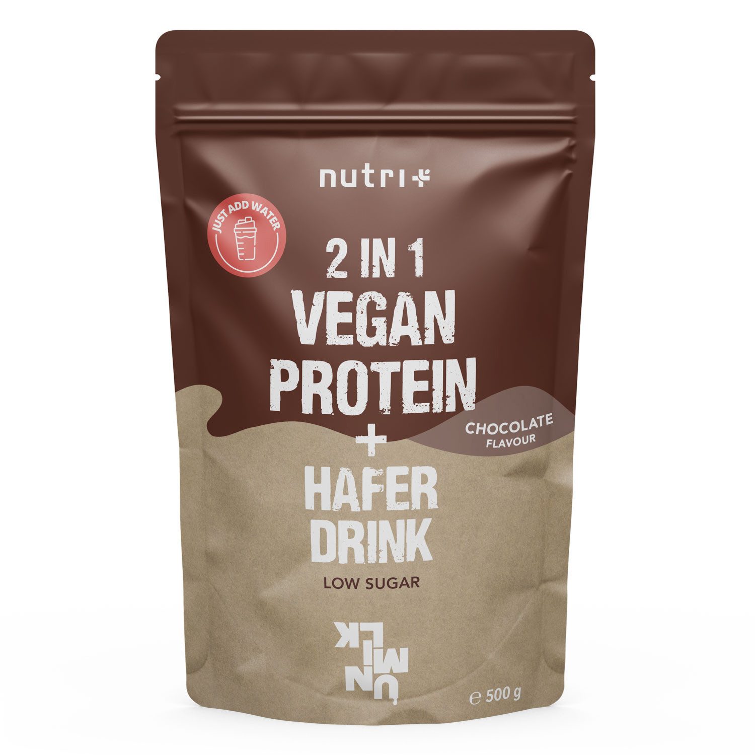 nutri+ 2 in 1 Vegan Protein + Haferdrink Pulver, 1 er