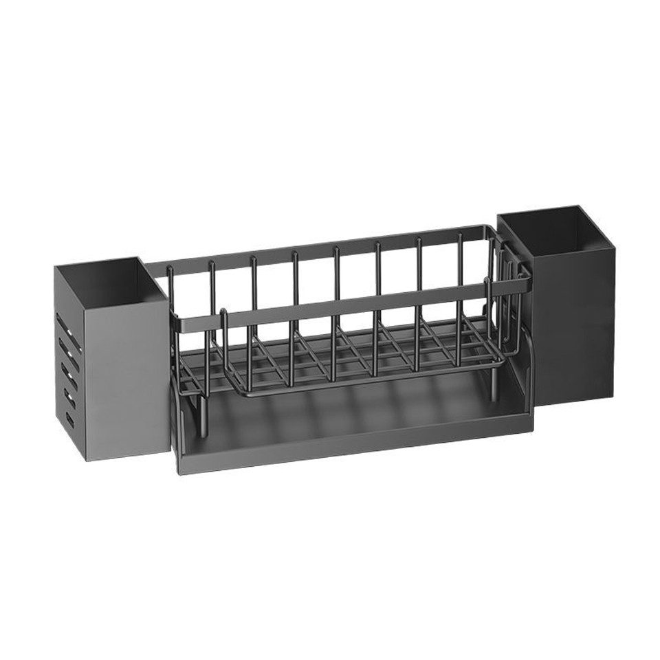 Coonoor Küchenorganizer-Set Spülbecken Organizer Kitchen Schwammhalter Edelstahl, Spüle organizer mit Spültuchhalter und Aufbewahrungsbox