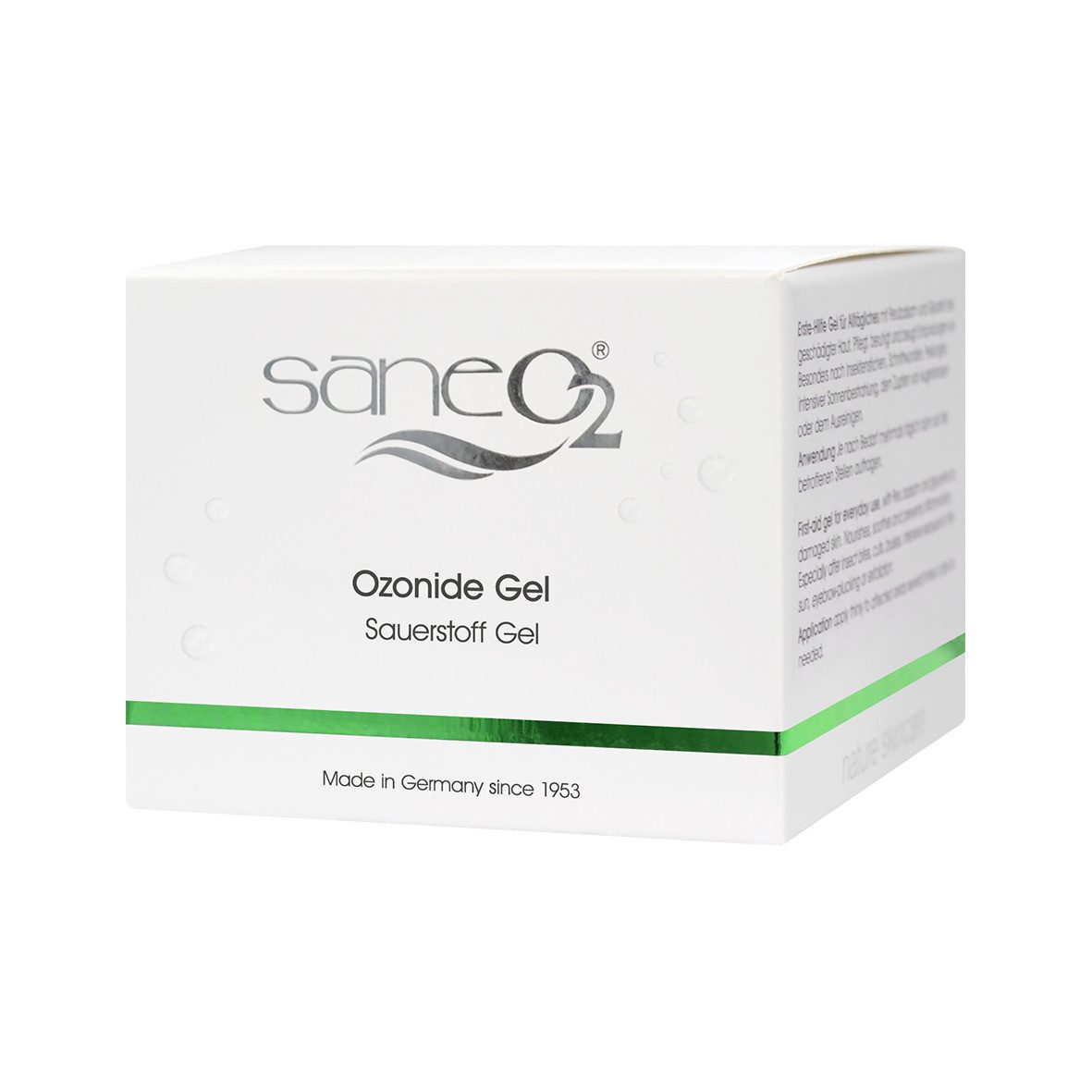 GW Nature Cosmetic Körperpflegemittel SaneO2® Ozonide Gel 50 ml - wundheilungsförderndes Gel, Vegan, antimikrobiell, wundheilungsförderndes Gel