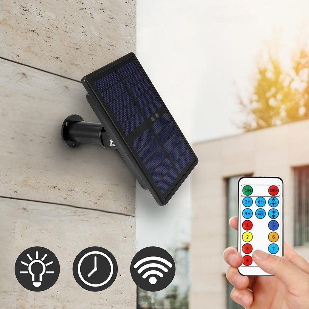 Terrasse, 30M, Außen LED-Lichterkette Gärten Solar, Timer,mit Warmweiß Hinterhof Wasserdichte, USB,für Fernbedienung Rosnek