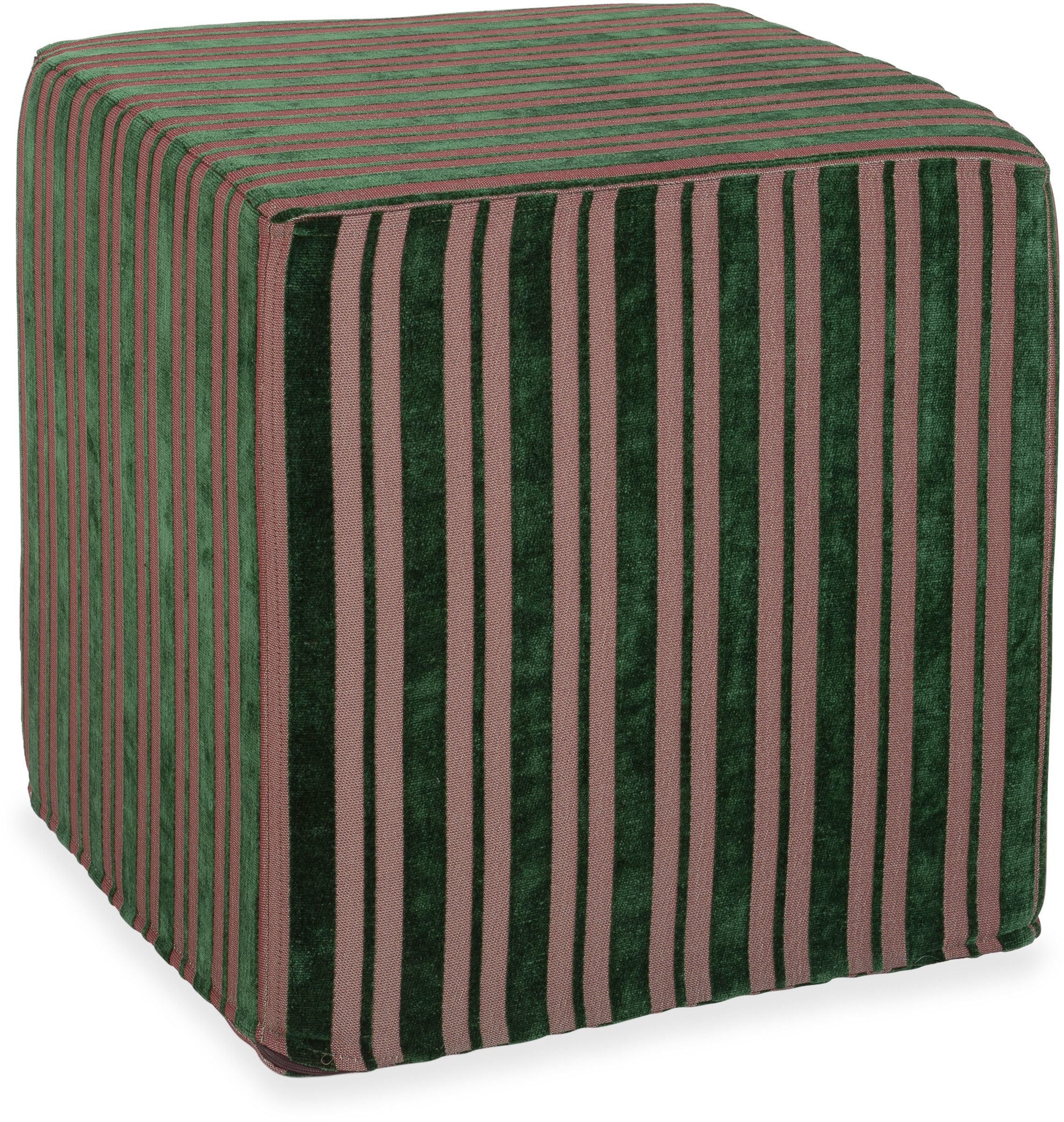 H.O.C.K. Sitzwürfel H.O.C.K. Novo Cube 45x45x45cm streifen 800, Hocker: Bequem, vielseitig, Wohnzimmer & Schlafzimmer