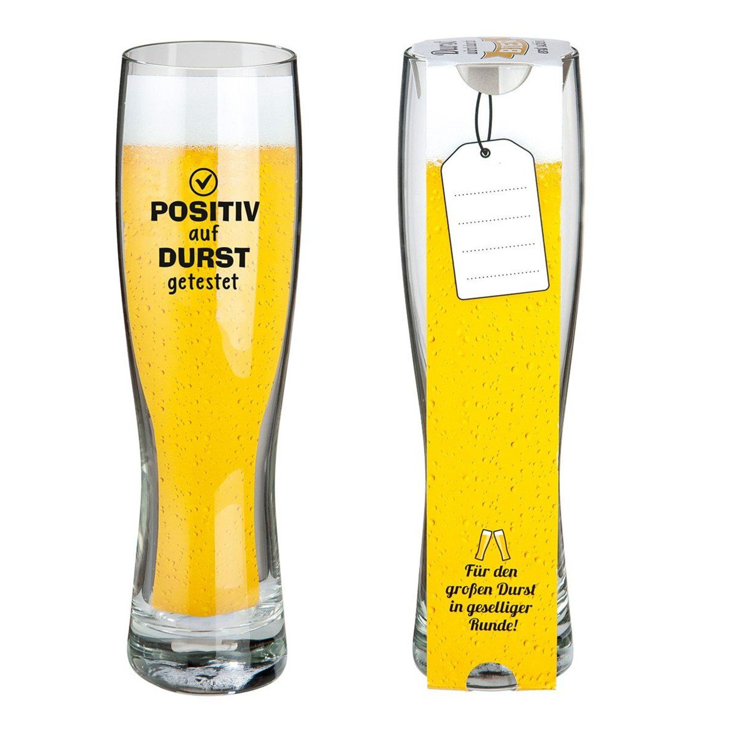 Bierglas Weizenbierglas 'Positiv' 500ml