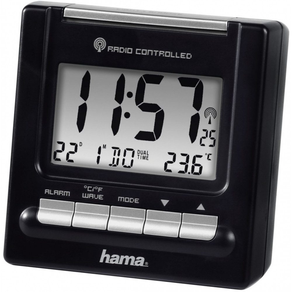 Hama Радио-будильник часы Hama RC200 Радио-будильник часы schwarz mit LED-Display.