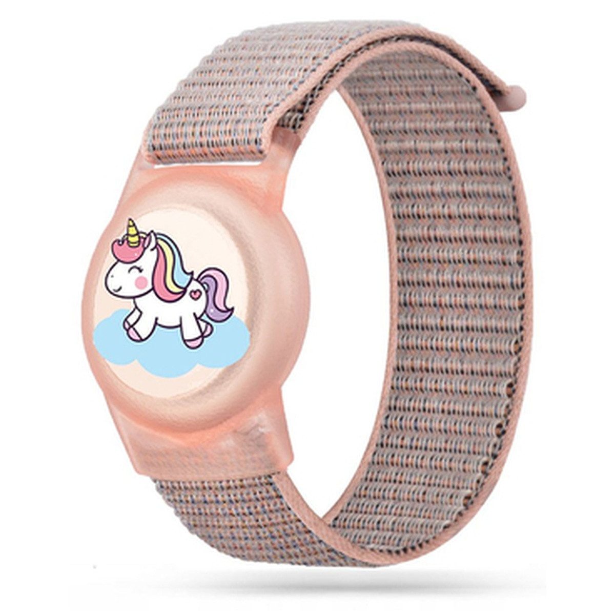 TECH PROTECT Armband kompatibel mit AirTag 1/2 (Einzelprodukt), Kinderfreundliches Armband mit stoßfester Schutzhülle