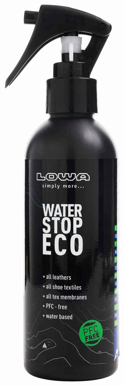 Lowa Water Stop ECO - schützt und imprä­gniert alle Mate­rialien Schuh-Imprägnierspray
