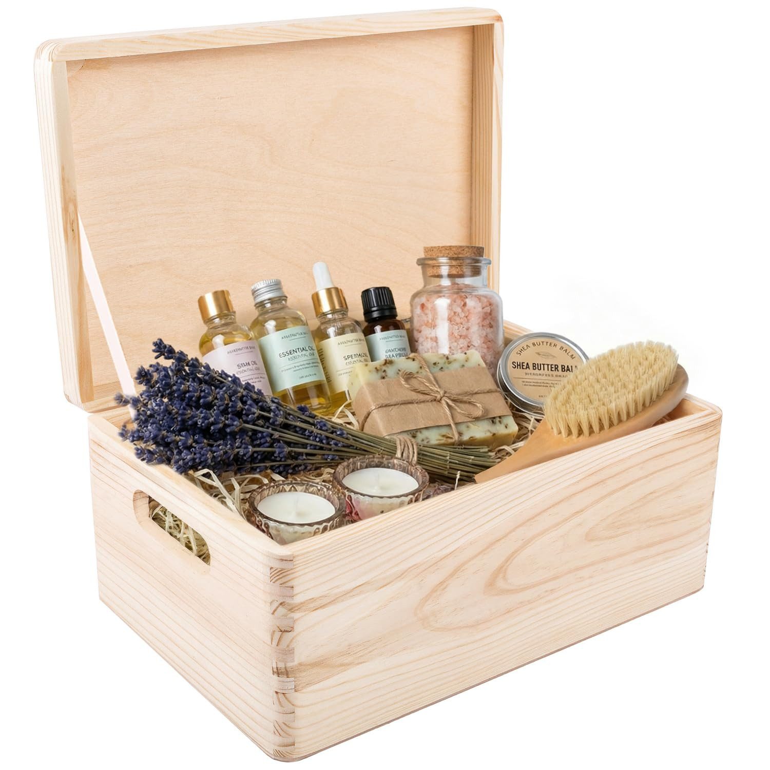 Creative Deco Aufbewahrungsbox mit Deckel 30x20x14 cm (1cm)