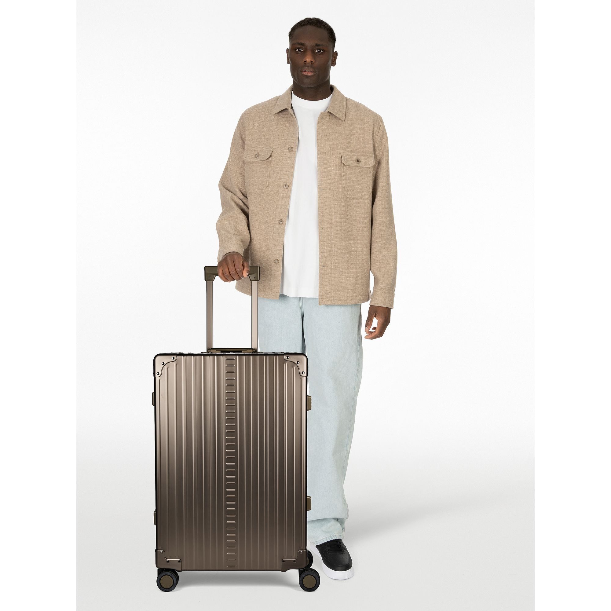 ALEON Hartschalen-Trolley Traveler, 4 Rollen, Aluminium