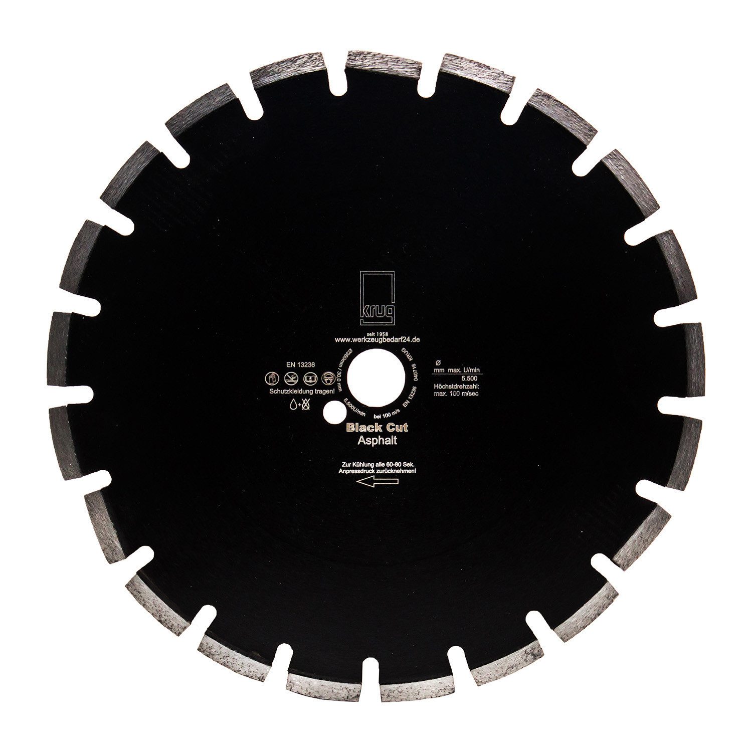 Trennscheiben Set 10 Stück Diamantscheibe Black Cut 350/20 mm
