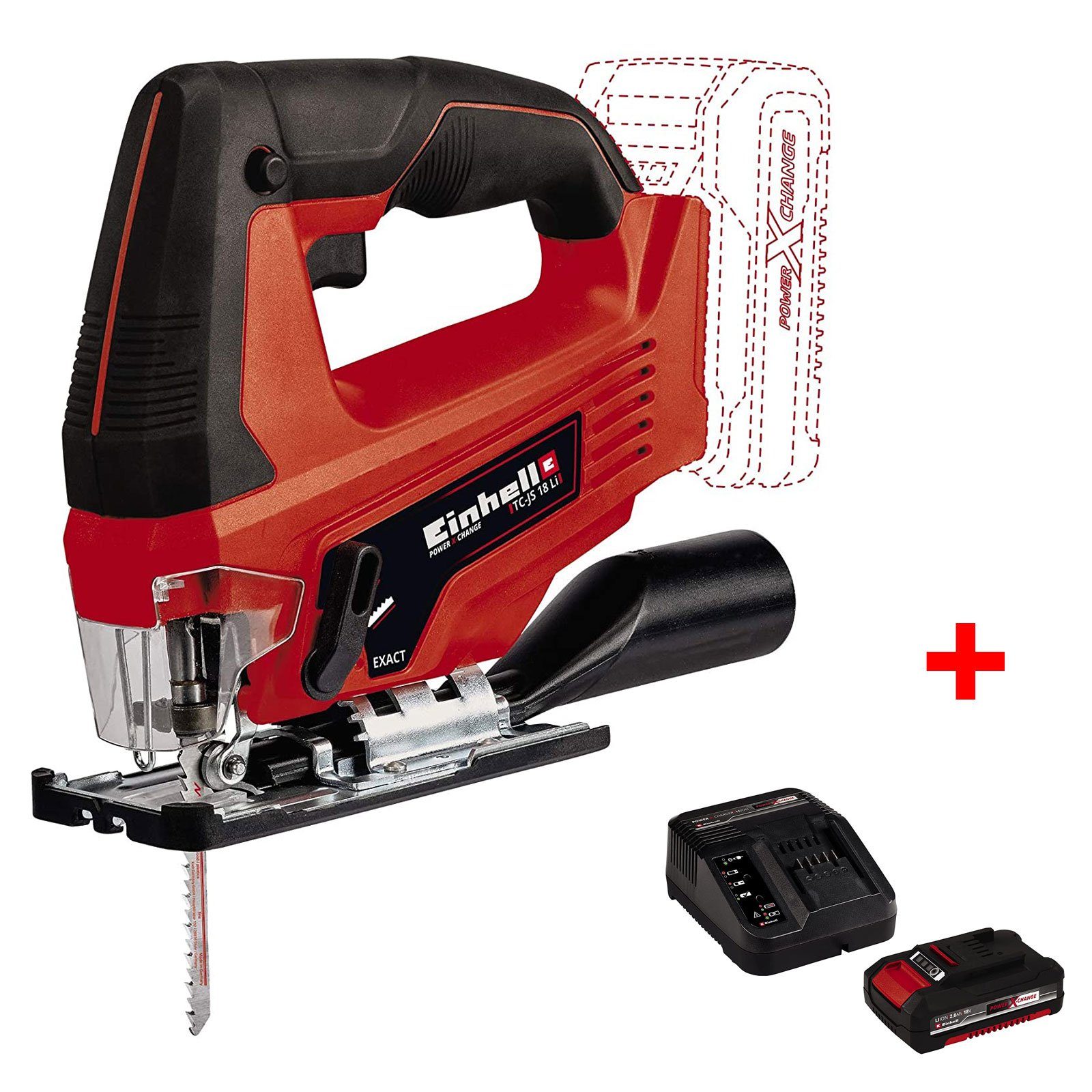 ᐅ Einhell AkkuStichsäge Einhell Akku Stichsäge TCJS 18 Li solo mit