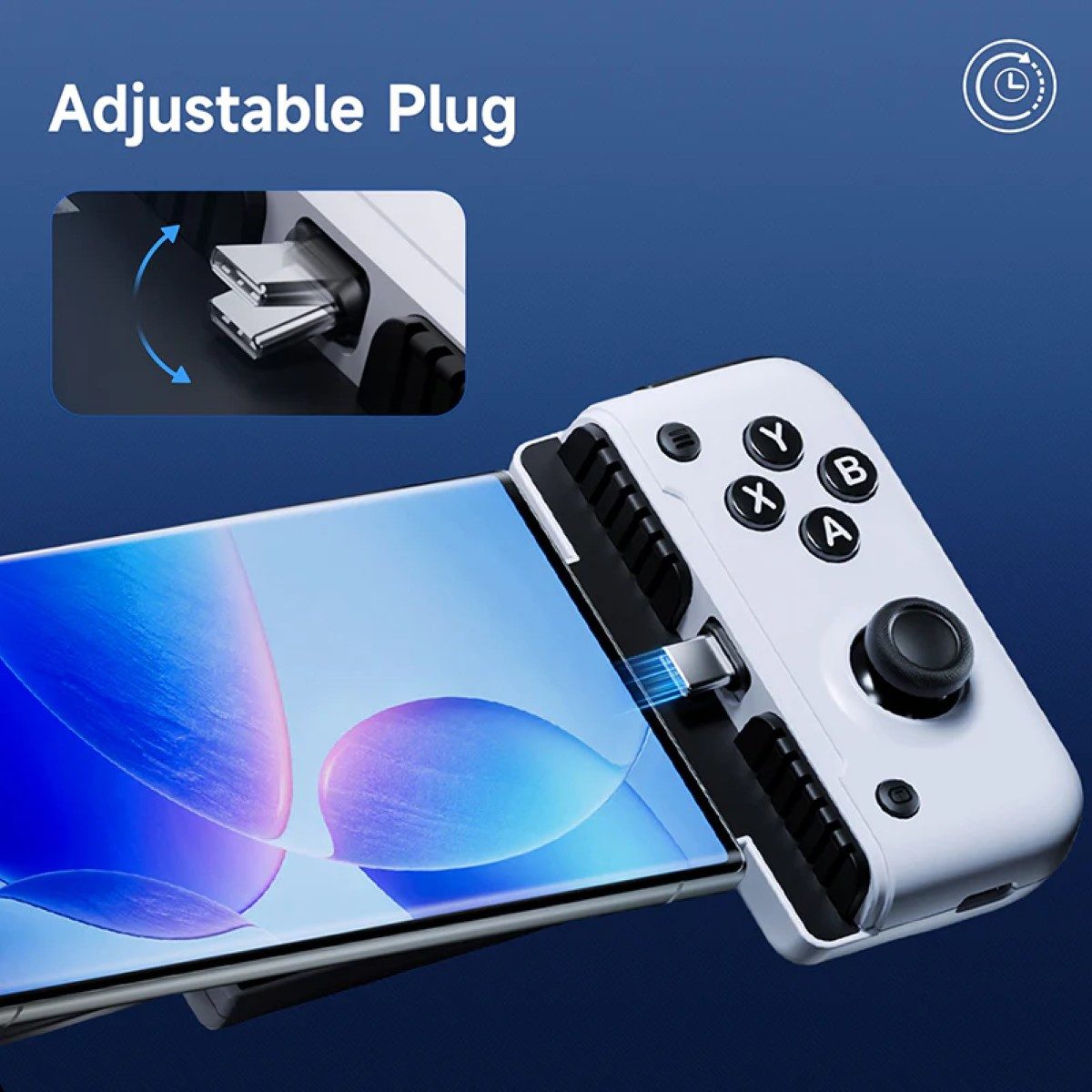 EasySMX M05 Mobile Gaming Controller USB-C, kompatibel mit Android iPhone 15 Gaming-Controller (1 St., USB-C Direktverbindung ohne Latenz)