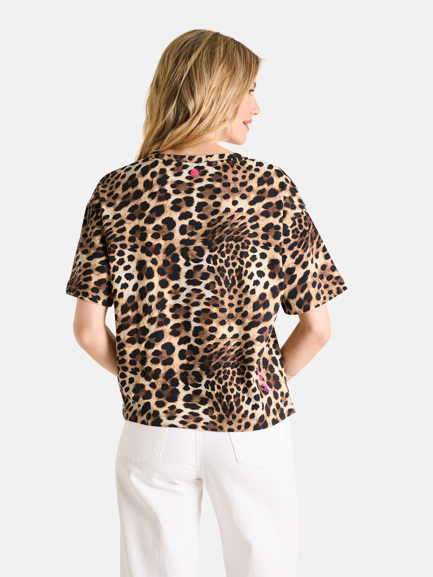 Lieblingsstück Kurzarmshirt NinaL mit Leo-Print, Rundhals