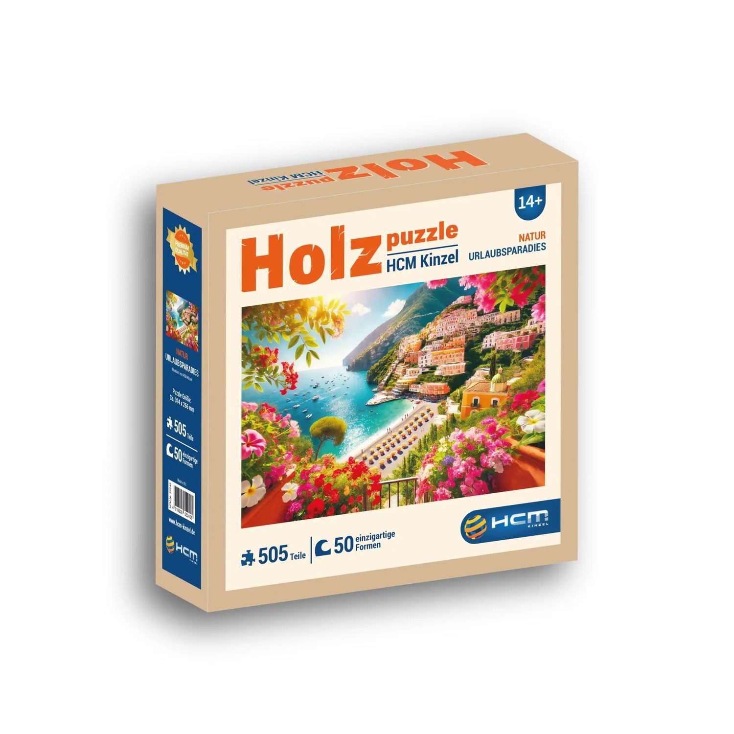 HCM KINZEL Puzzle Holzpuzzle - Urlaubsparadies 505 Teile, 505 Puzzleteile