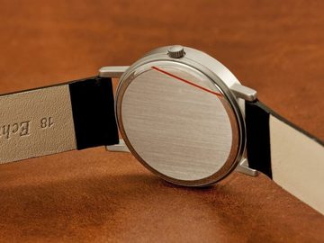 ARISTO Quarzuhr Bahnhofsuhr, 3H03, Made in Germany, mit Lederarmband