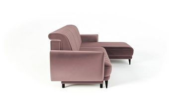 Siblo Ecksofa Stilvolles Ecksofa Rolo für ein modernes Wohnzimmer - ausklappbares Ecksofa mit Schlaffunktion - Bettzeugbehälter - modernes Wohnzimmer