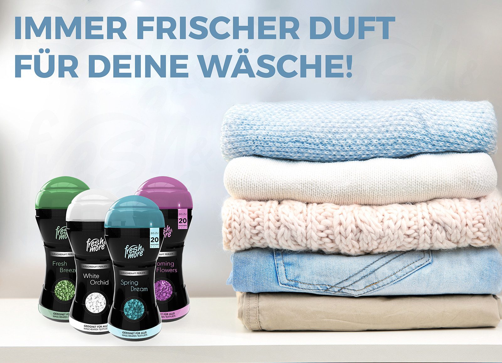 fresh & more Wäscheparfüm (4-St., Mix Paket), 210g 4er Pack