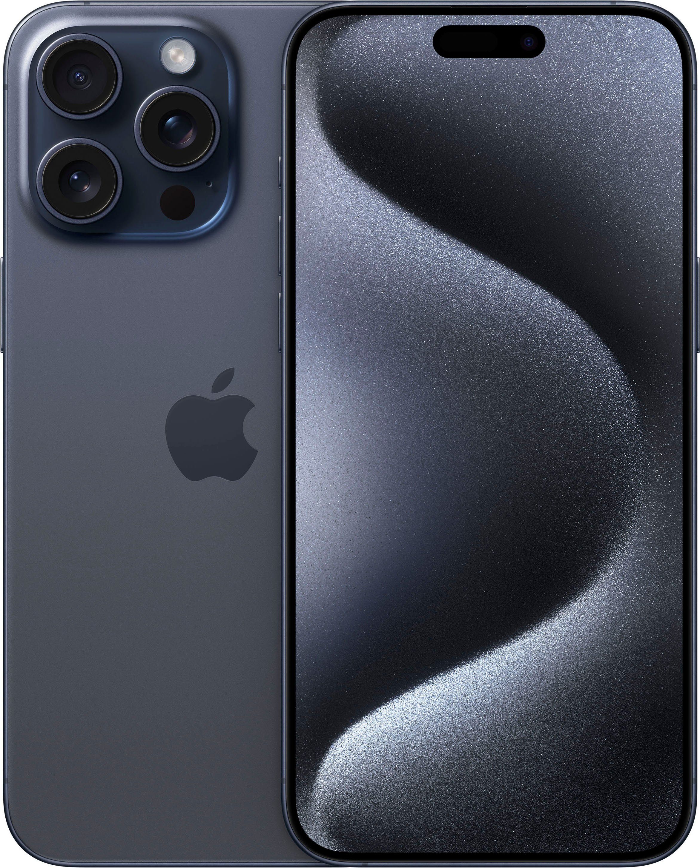 Apple iPhone 15 Pro Max 1TB Smartphone (17 cm/6,7 Zoll, 1000 GB Speicherplatz, 48 MP Kamera) Blue Titanium