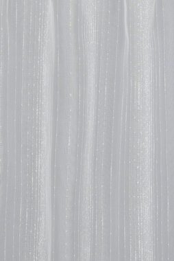 Scheibengardine Effektgarn, GARDINIA, Schlaufen (1 St), transparent, mit Effektgarn Motiv