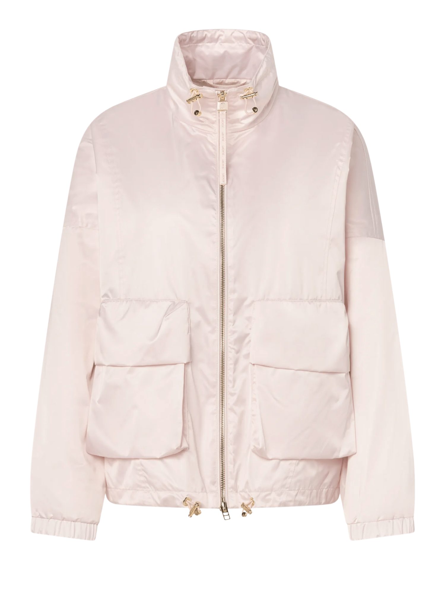 JOOP! Wolljacke rosa,Outdoor,Polyester,Unifarben,Stehkragen,Lang,Loose Fit