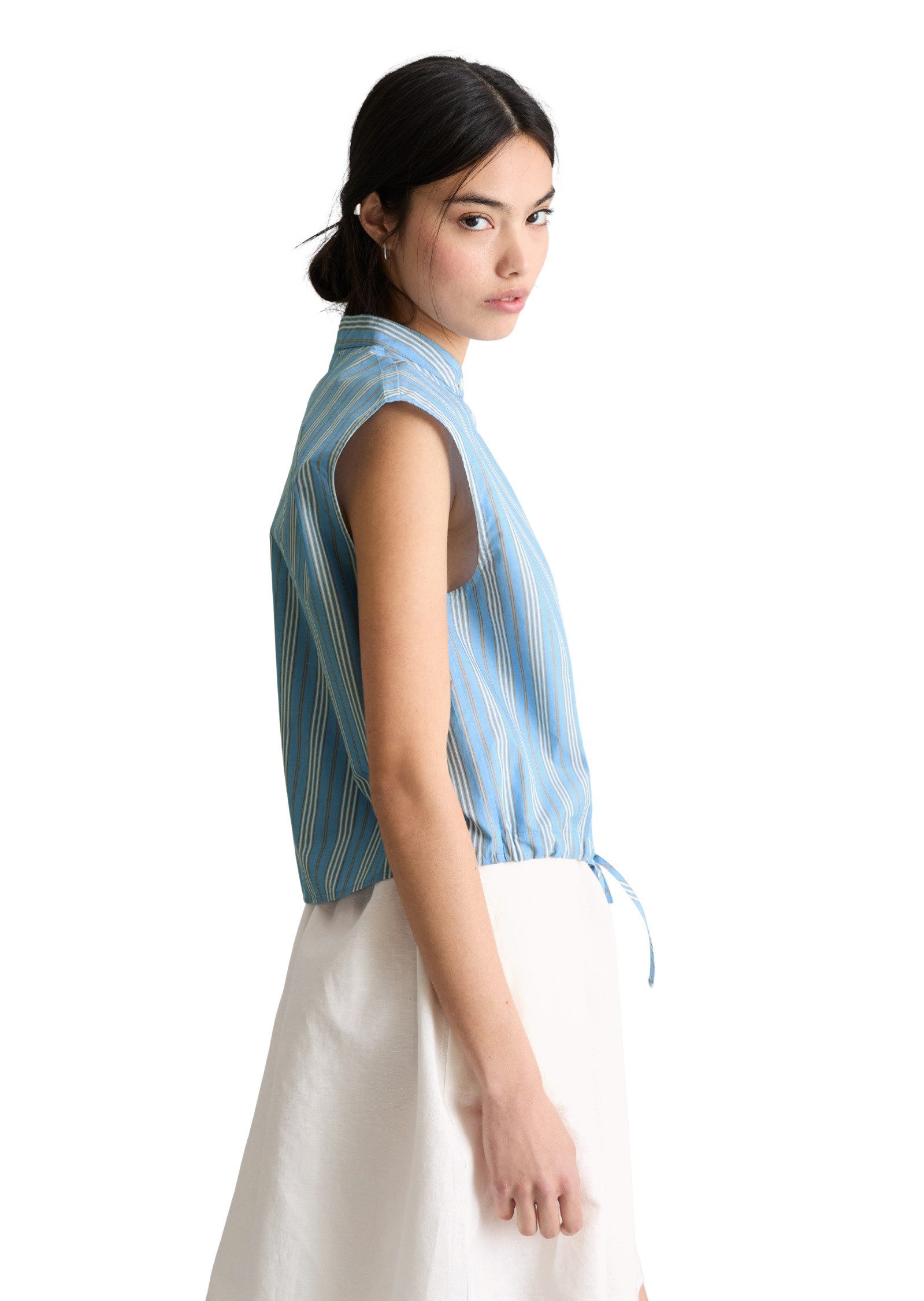 Marc O'Polo DENIM Blusentop aus Papertouch-Popeline