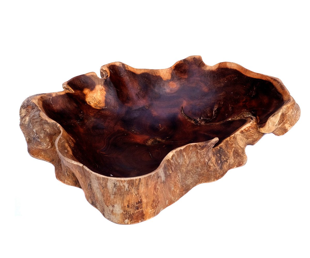 Brillibrum Dekoschale Teakholz Schale Natur Teak günstig online kaufen