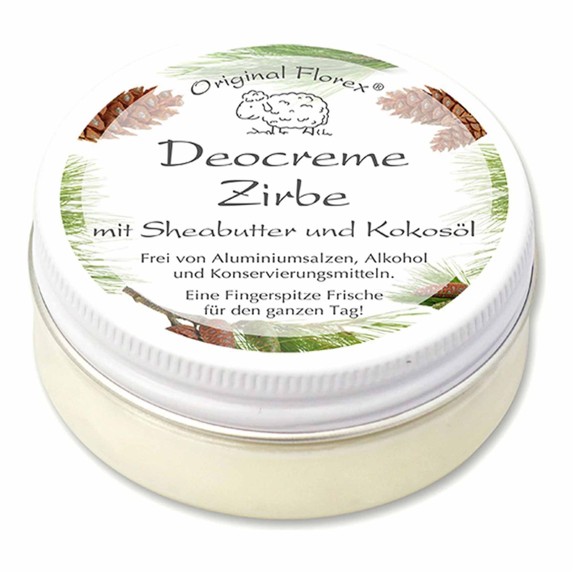 Gerlinde Hofer _ Florex GmbH Deo-Creme Deocreme 40ml zarter, charakteristischer Zirbenduft