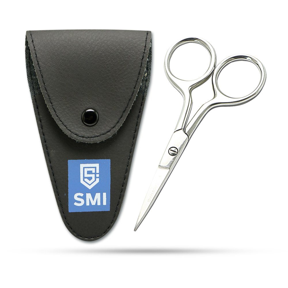 SMI Bartschere Bartschere Männer + Gesicht Schere Klein Haarschere Schnurrbart Etui