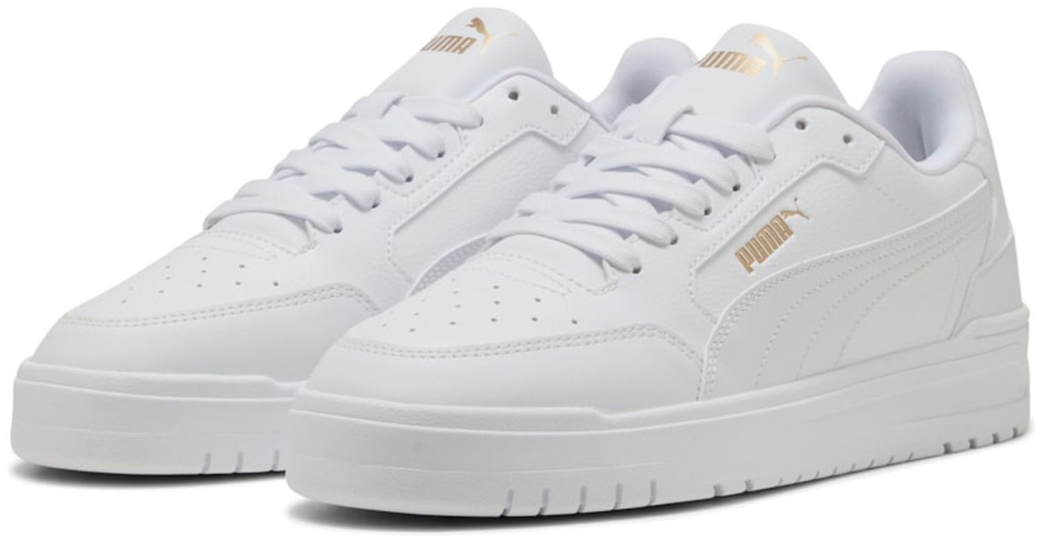 PUMA Puma Shuffle Downtown White-White-Gold Sneaker günstig online kaufen