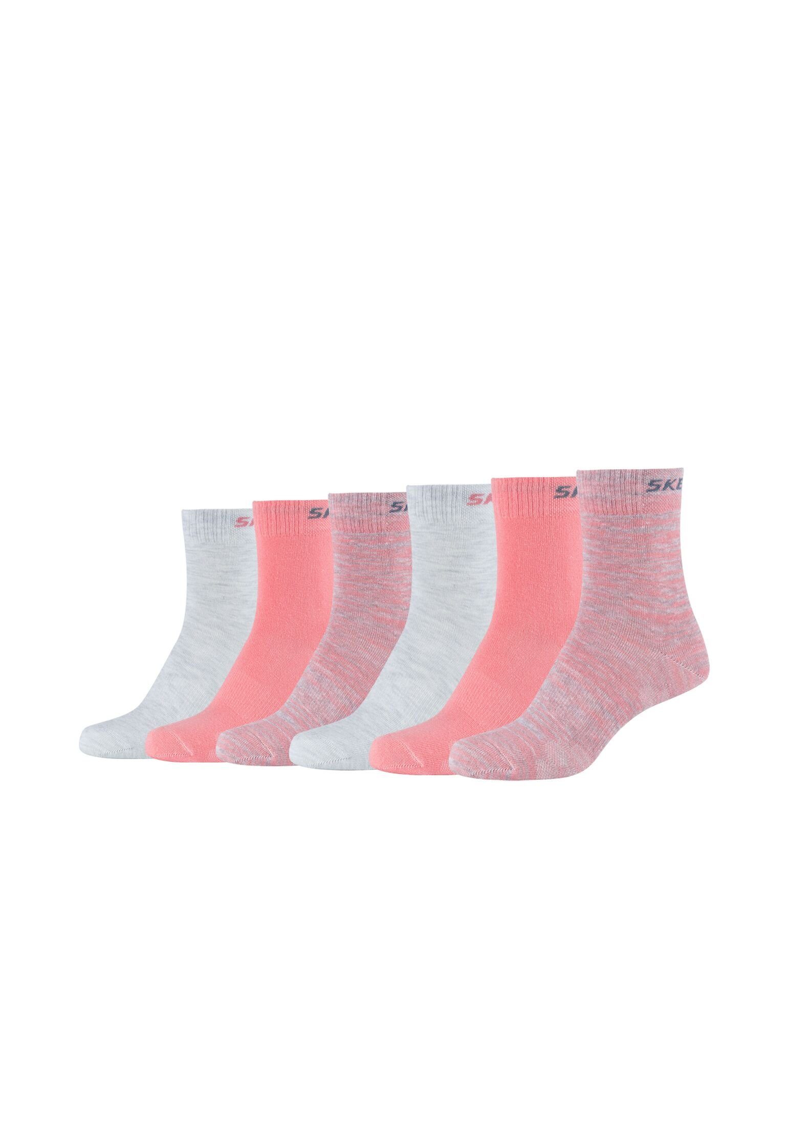 Skechers Pack Socken mouliné 6er flamingo Socken