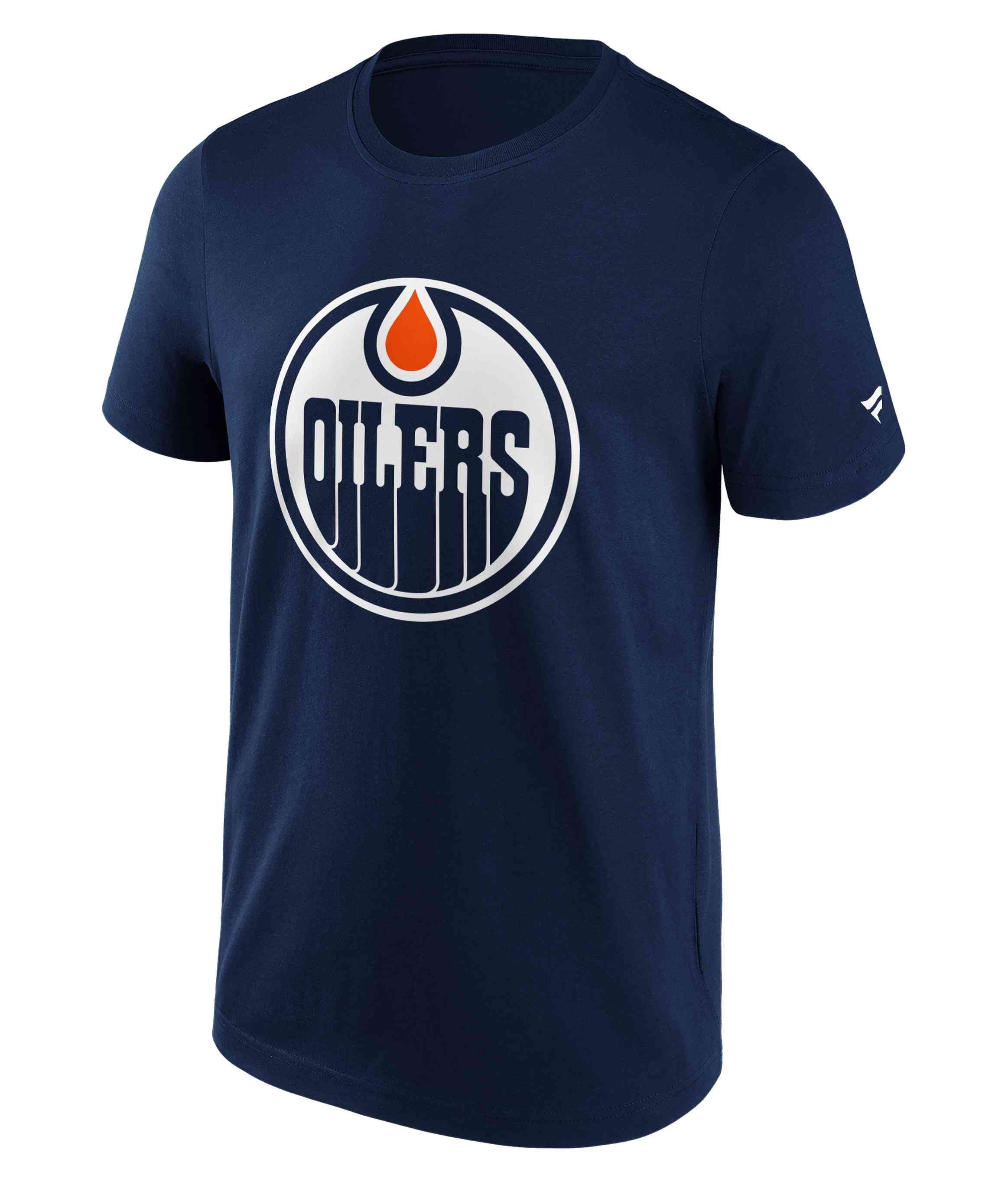 Primary NHL Edmonton Logo Fanatics Oilers T-Shirt Graphic