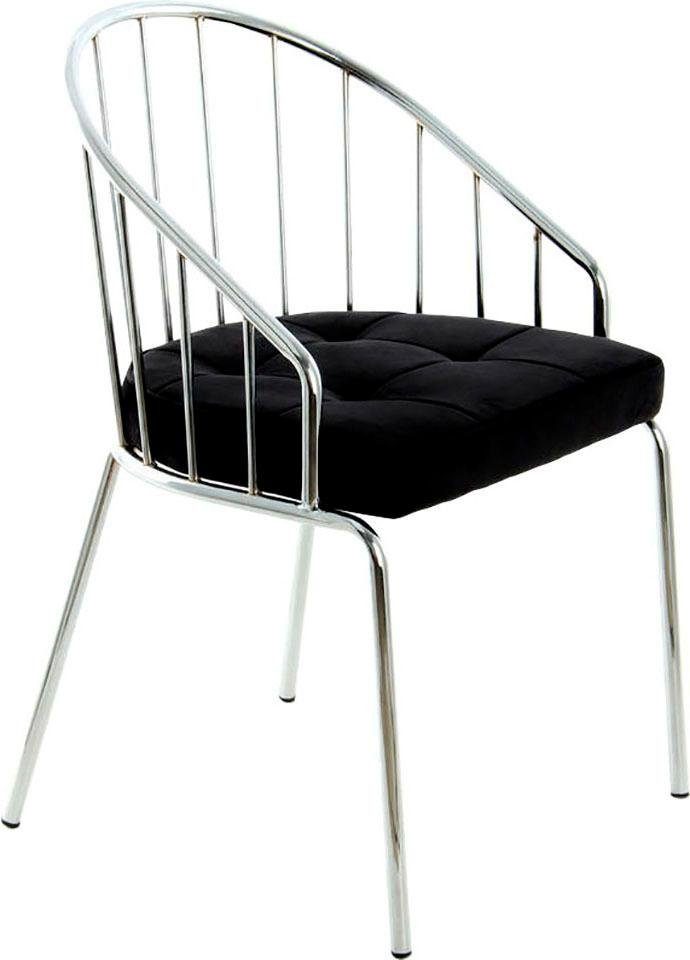 Kayoom Stuhl Palma,minimalistischer Stuhl,durchgehendes Gestell aus stabilem Metall (1 St), elegant, bequem, stabil, in edlen Farben gehalten