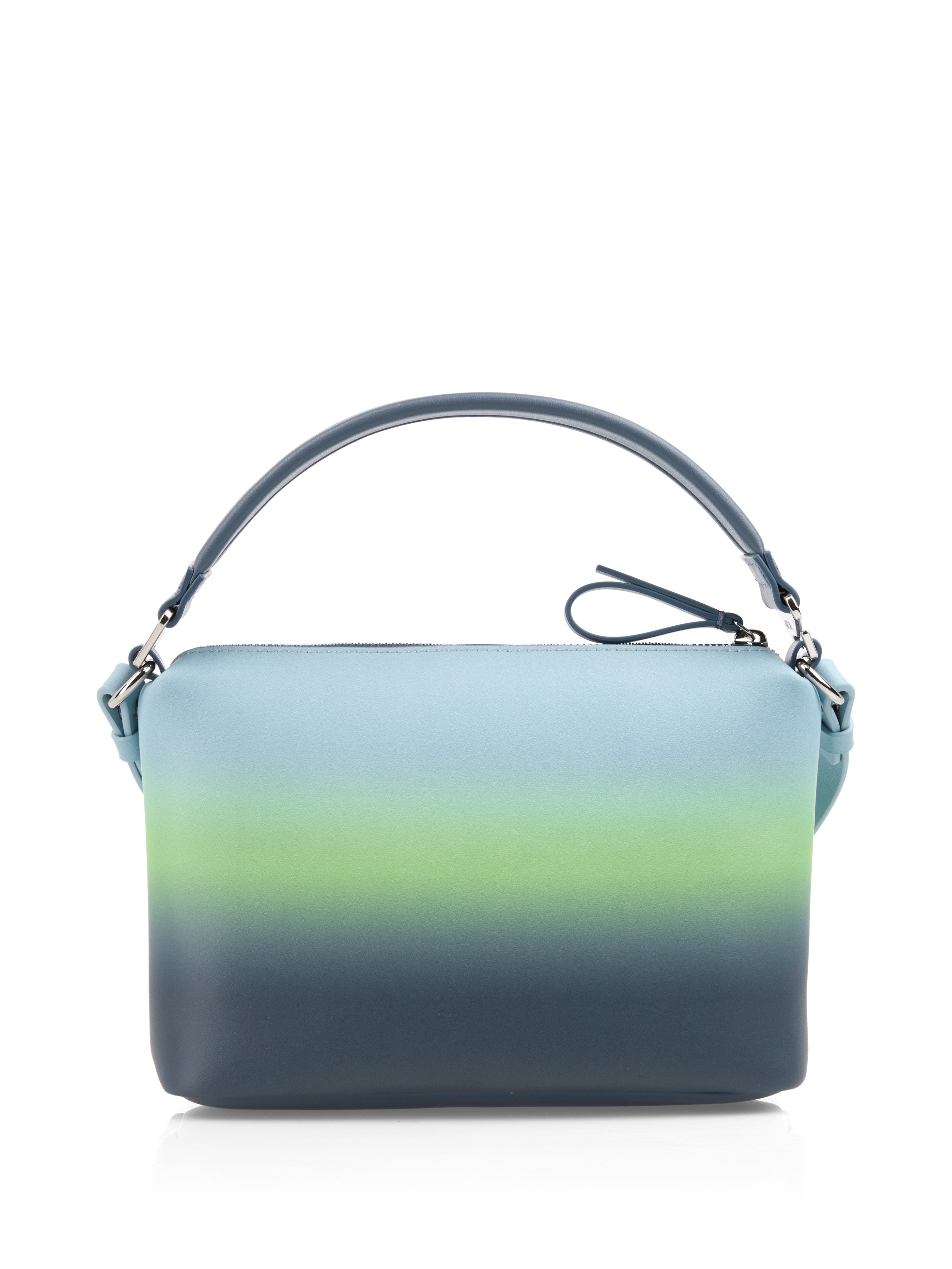 Marc Cain Schultertasche, Damen Umhängetasche, Handtasche mit trendigem Farbverlauf