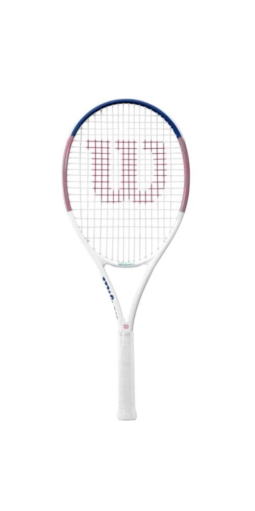 Wilson Tennisschläger Allure 105in/295g/Freizeit 2025 weiss/rosa/blau - besaitet