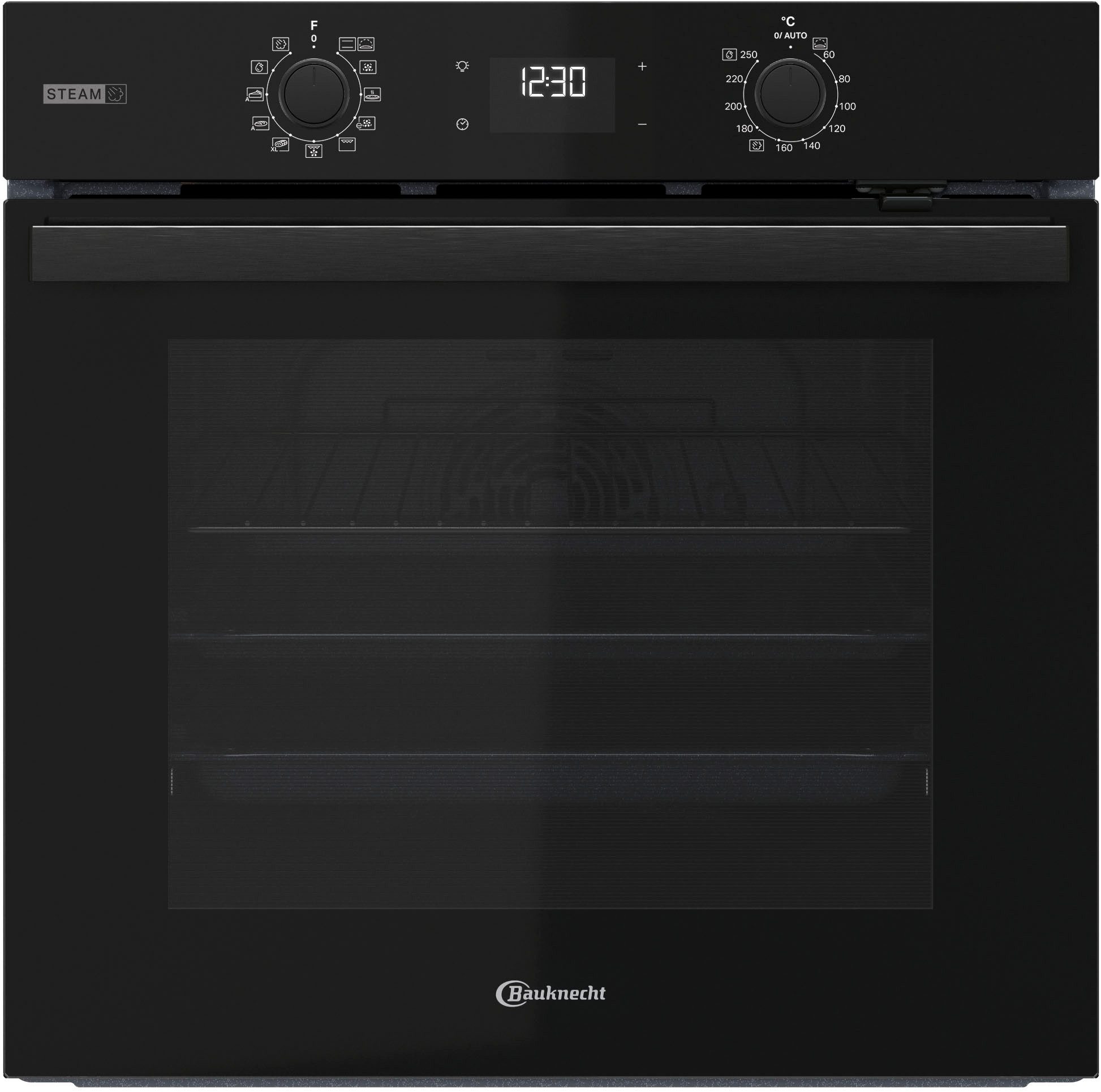 BAUKNECHT Backofen BBA2S85HU1, mit 1-fach-Teleskopauszug, Hydrolyse, GentleSteam – für ein saftiges Inneres und ein knuspriges Äußeres