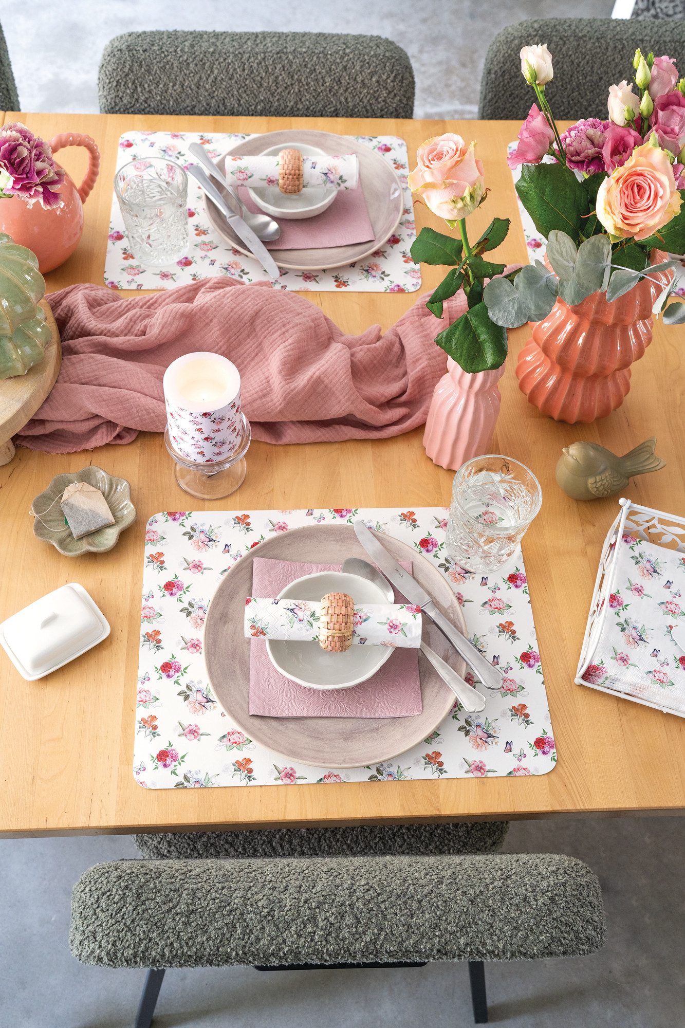 Ambiente® Geschirrtuch Charlotte, (1-tlg., 1-teilig), Geschirrtücher ca.50x70cm Baumwolle