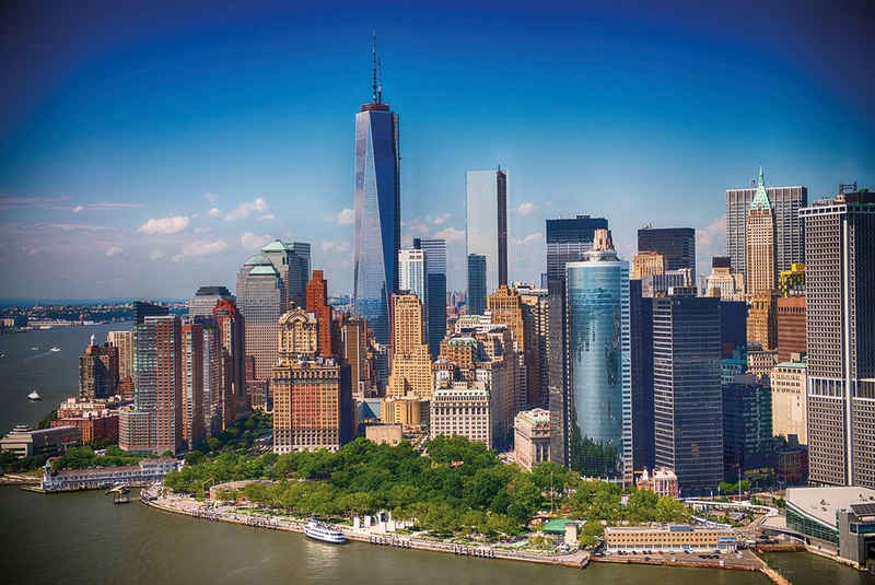 Papermoon Fototapete Lower Manhattan Skyline, glatt